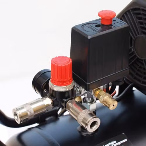 SIP Airmate Low Noise Oil-Free Direct Drive Air Compressor, Black, 50L, 1.5kW, 8 Bar, 116psi – 6