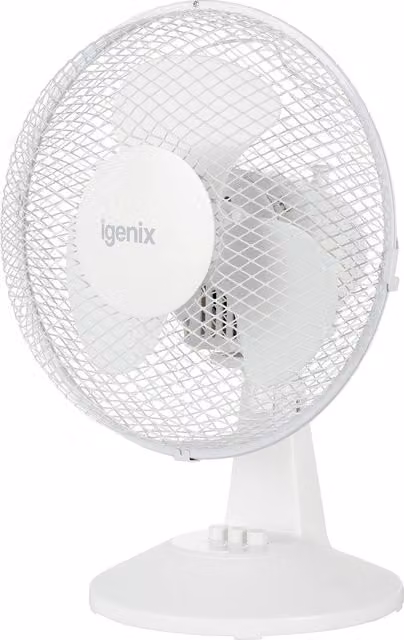 Igenix White Table Fan, 22.86 cm