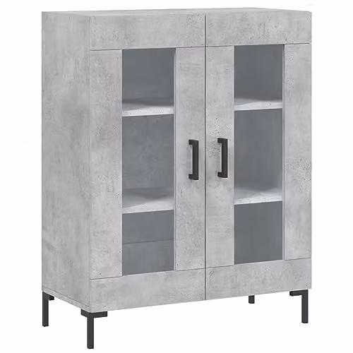 vidaXL Modern Sideboard in Grey, W/D/H: 69.5 x 34 x 90 cm – 1