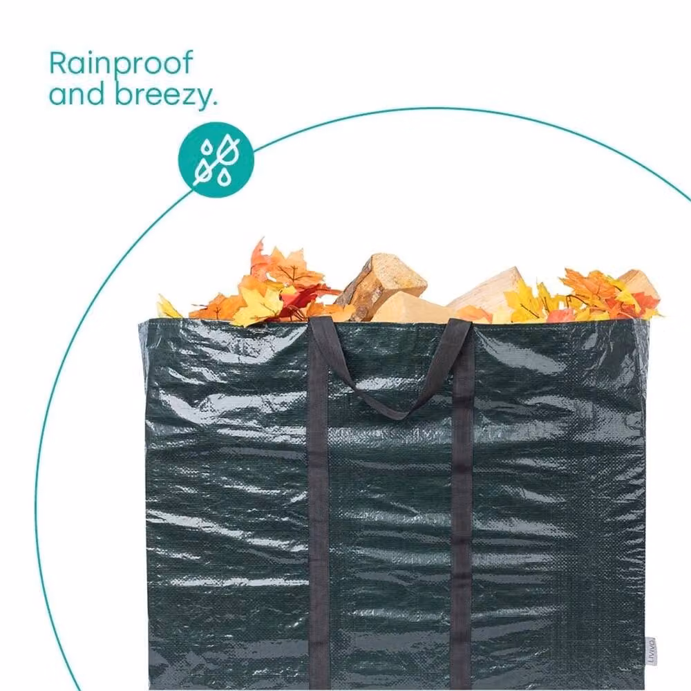 Nordara Set of 2 Heavy Duty Garden Waste Bags, 150L, Green – 3