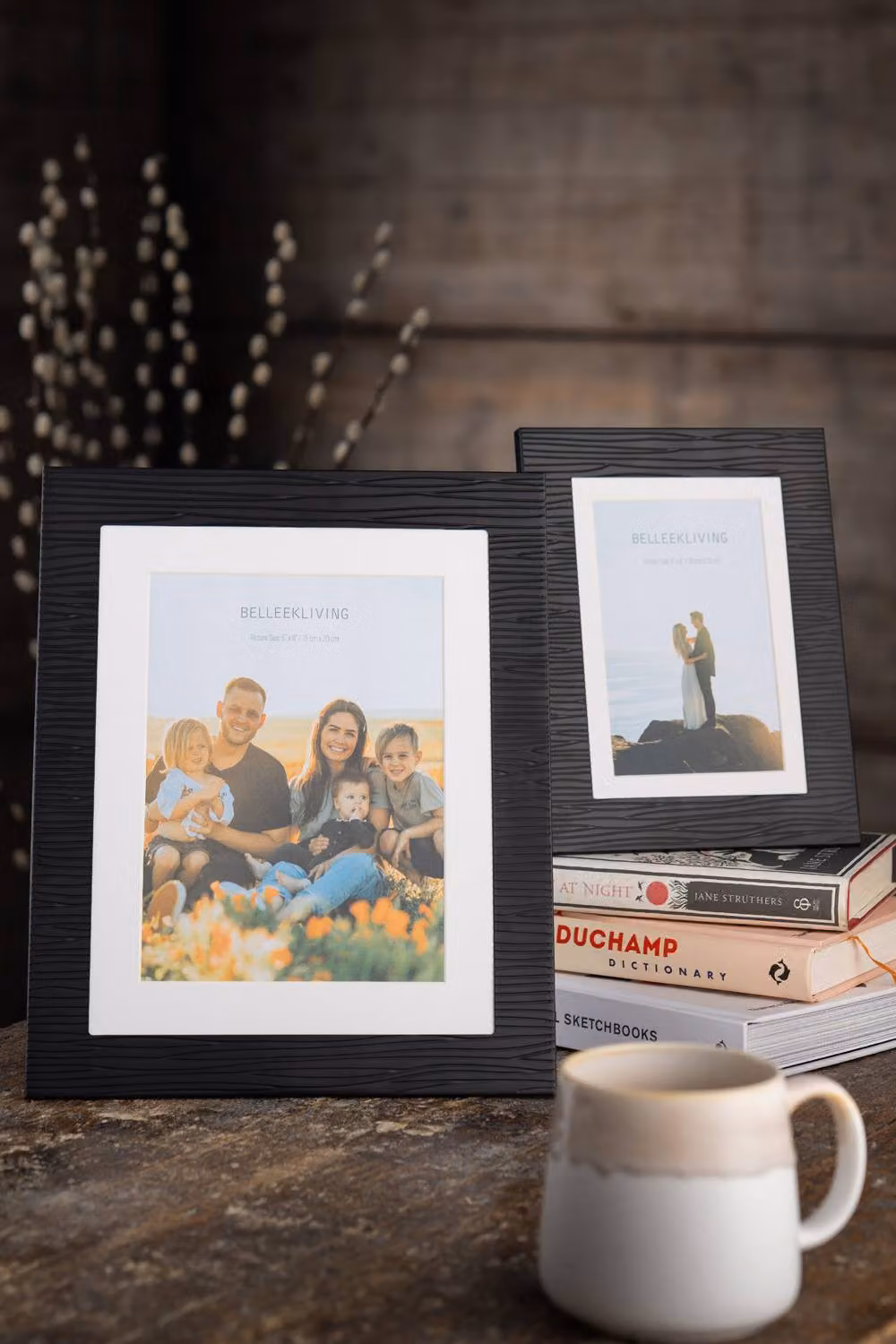 Belleek Living Dusk Single Rectangular Tabletop Photo Frame, Black, 10 x 15 cm – 3
