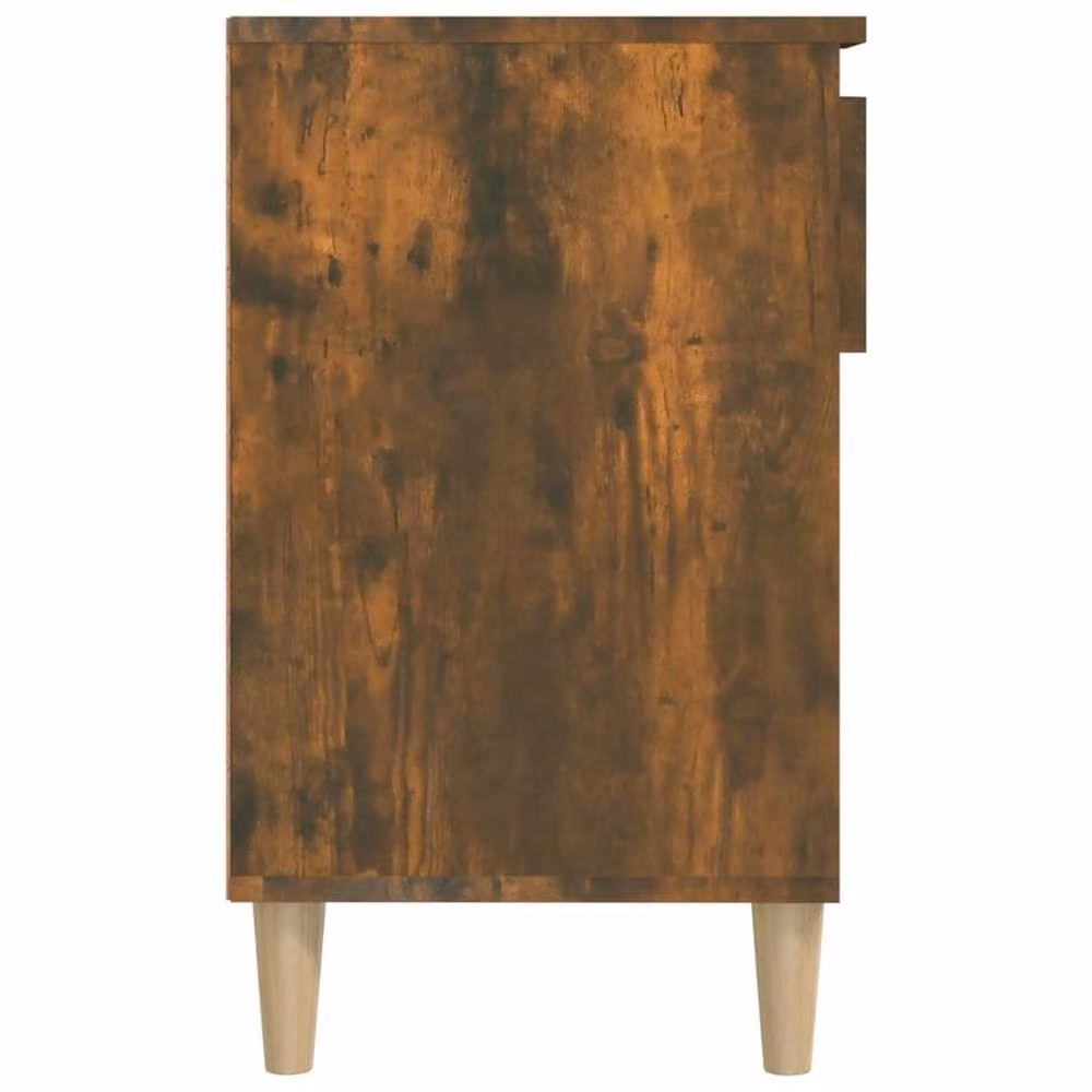 Berkfield Home Smoked Oak Shoe Cabinet in Brown, W/D/H: 102 x 36 x 60 cm – 4