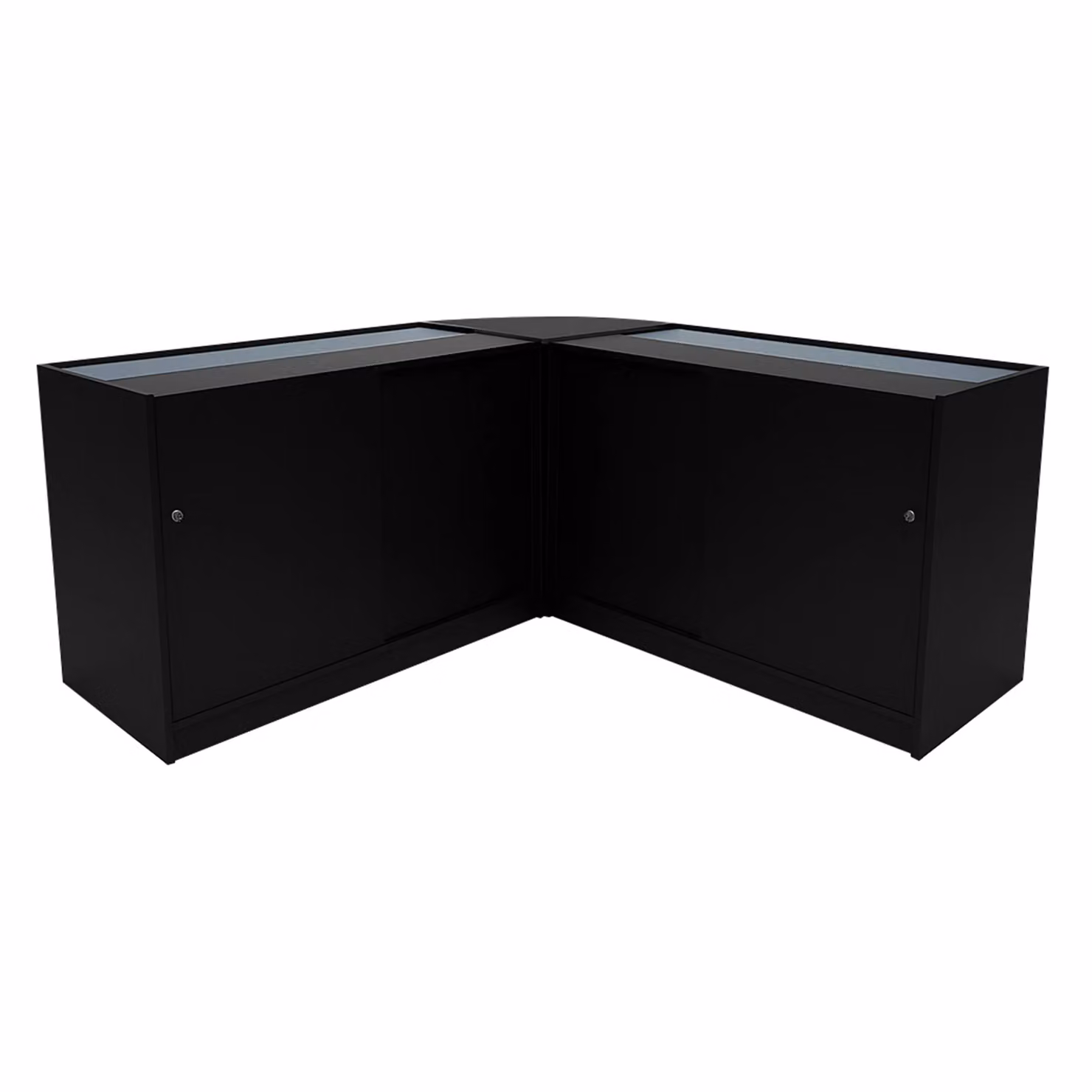 Monstershop Apollo LED Shop Counter Set LM60 & 2 x K1500 in Black – 2