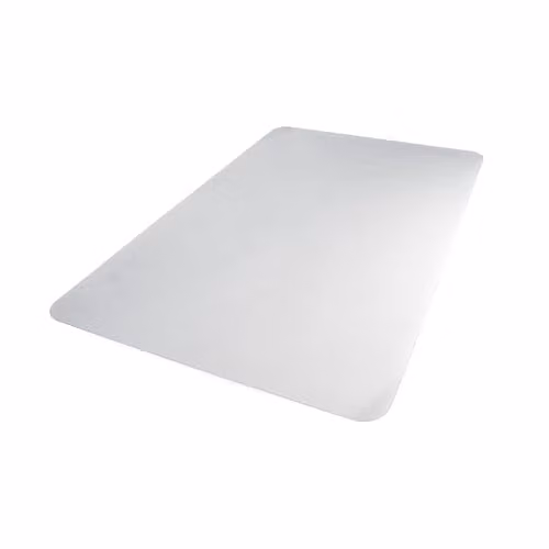 Floortex Ecotex BioPVC Rectangular Chair Mat for Low Pile Carpets, Transparent, W: 120 cm, D: 90 cm – 2