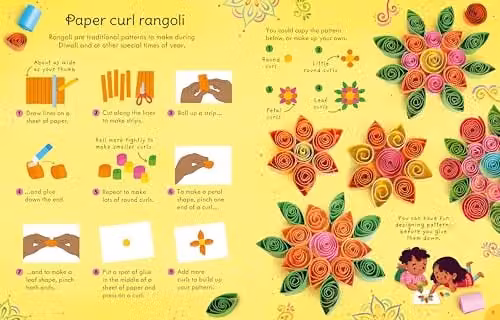 Usborne Diwali Things to Make and Do Multicolour Paper Activity Book