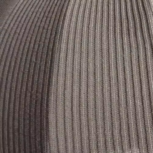 CGC Lighting Grey Rounded Ribbed Stretch Cotton Fabric Lampshade – 5