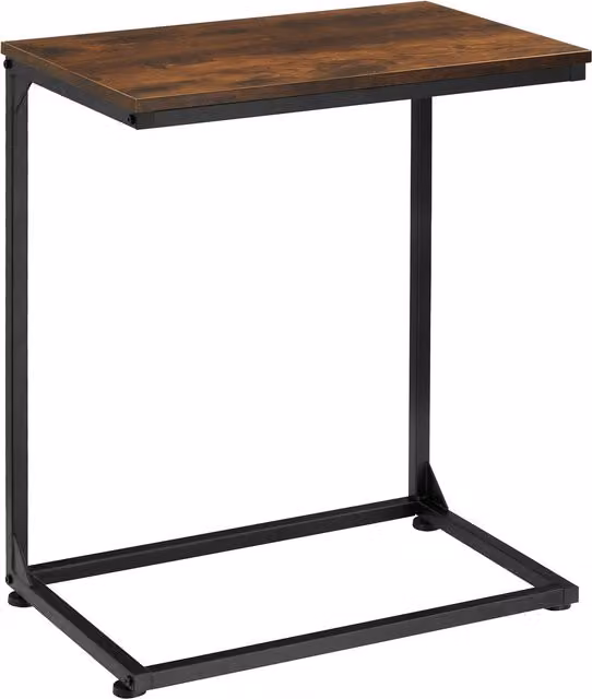 Tectake Industrial Bedside Table in Black and Brown