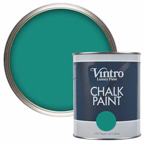 Vintro Emerald Green Chalk Paint with Ultra Matt Finish, 1 Litre