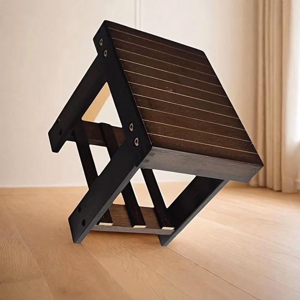 Kelvenix Bamboo 1 Step Stool in Brown – 4