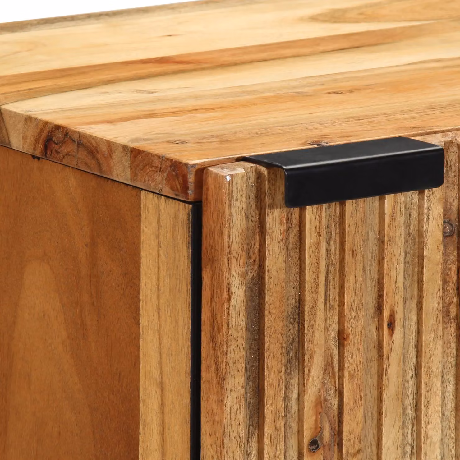 Berkfield Home Acacia Wood Sideboard in Brown, W/D/H: 40 x 33 x 75 cm – 3
