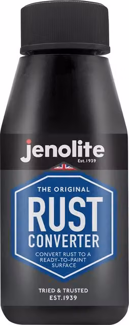 Jenolite Water Based Aerosol Rust Converter and Metal Barrier in Black or Purple