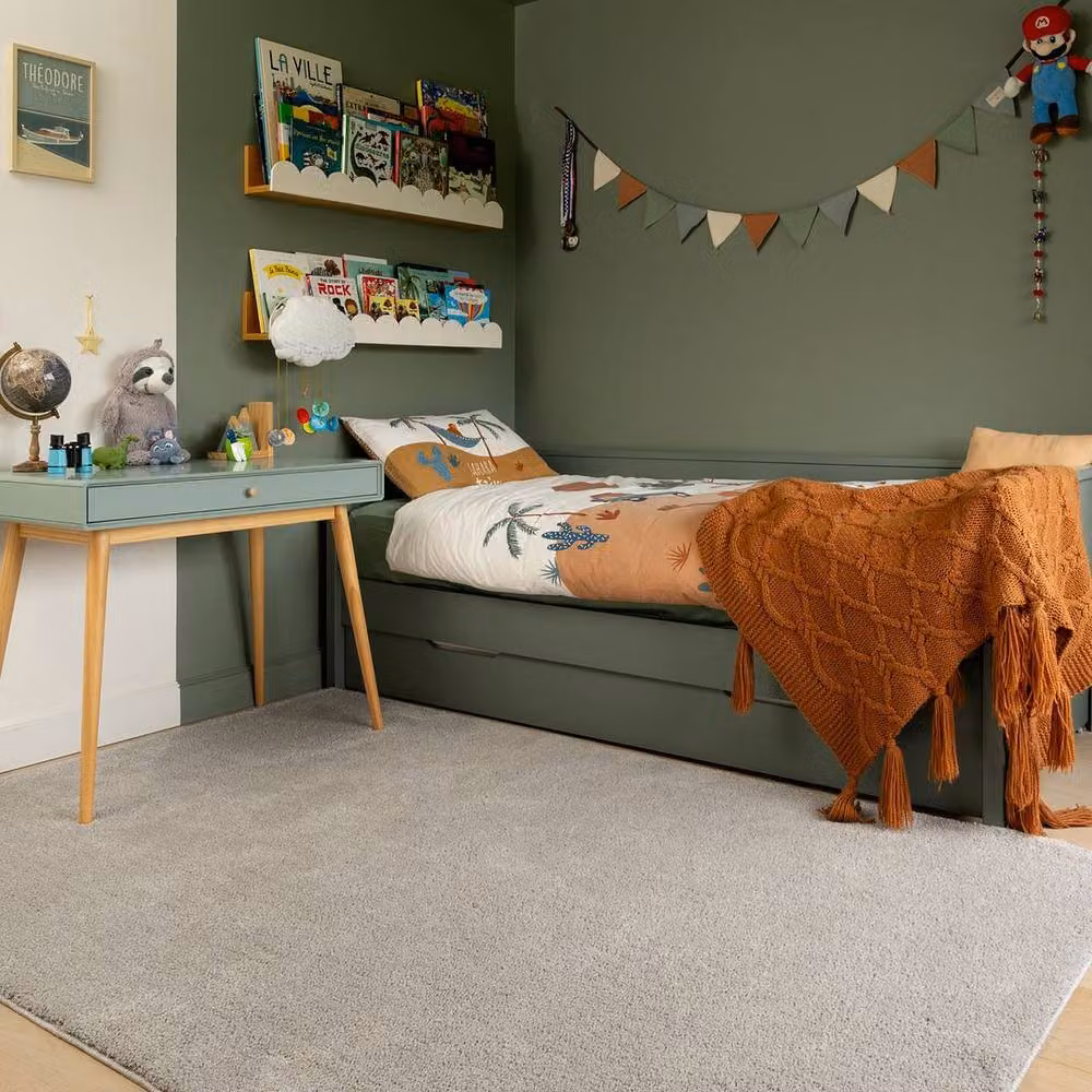 Kukoon Grey Washable Rectangular Hallway Rug, W/D/H: 120 x 170 cm – 2