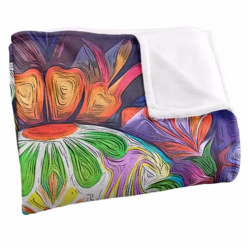 JQ Licensing Colorful Sugar Skull Super Soft Fleece Throw Blanket, Multicolour, W/D/H: 91 x 147 cm – 2
