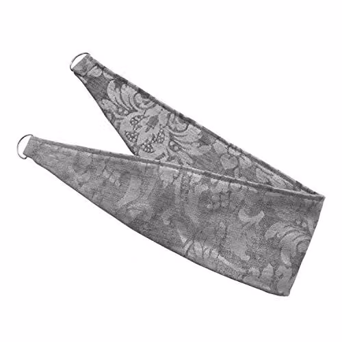 Homescapes Grey Super Luxury Velvet Jacquard Curtain Tie Backs, Pair of 2 – 2