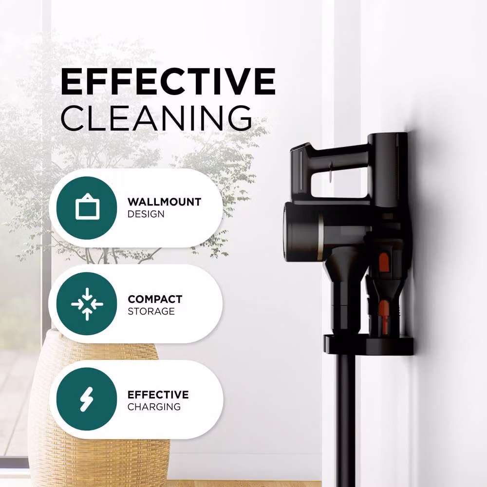 DMD Collective PowerPulse 3X Cordless Bagless Vacuum Cleaner with HEPA Filter, 550W, 45Kpa, Black – 7