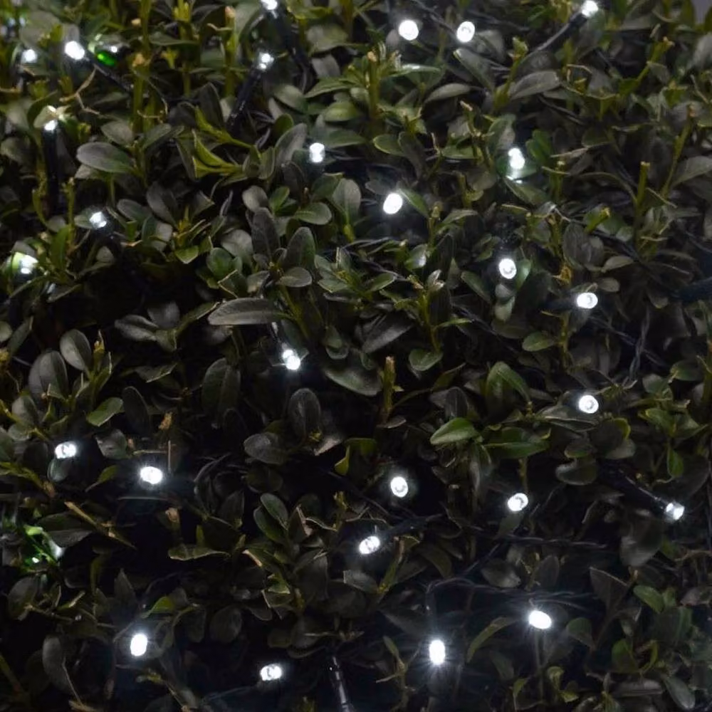 Smart Garden Products Solar Powered LED String Lights with 50 White Lights and Dusk Sensor – 4