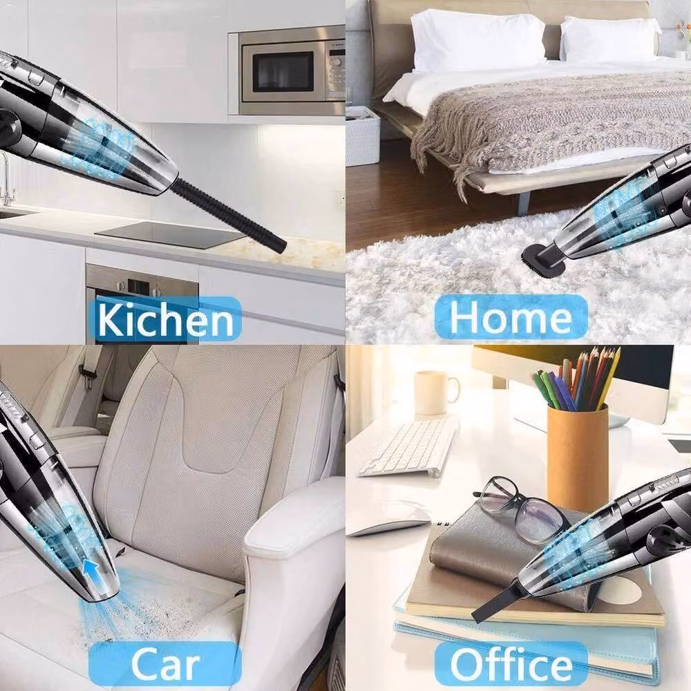 Kelvenix Cordless Handheld Vacuum Cleaner in Black, Rechargeable and Portable for Car Use and Pet Hair – 4