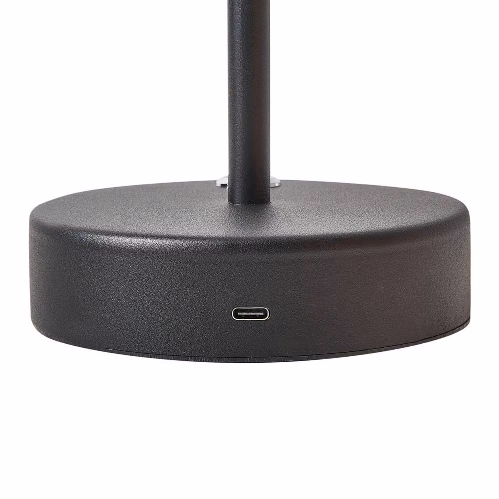 Wyld and Coco Black Wireless Table Lamp with Touch Dimmer and Aluminium Body – 3