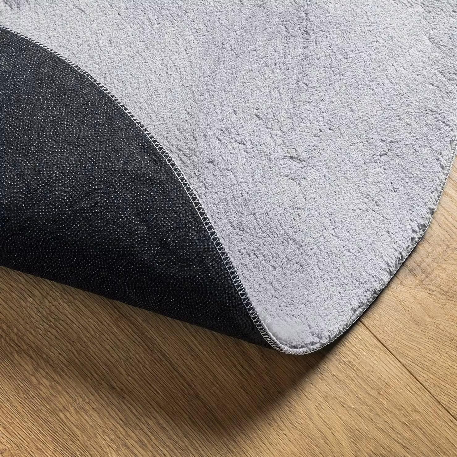 Berkfield Home HUARTE Grey Short Pile Soft and Washable Polyester Rug, W: 120 cm, L: 170 cm – 2