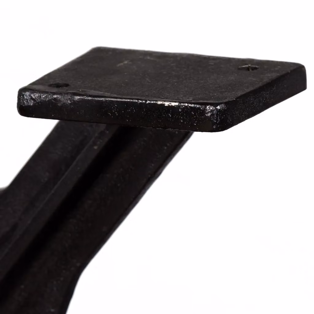 Berkfield Home O-Frame Cast Iron Dining Table Legs, 2 Pieces, Black Polished – 6