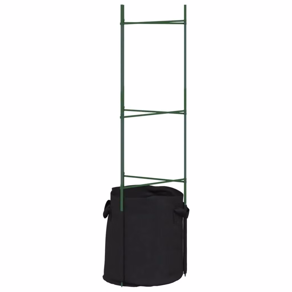 Berkfield Home Tomato Cage with Plant Bag, 2 Piece Set, Green Steel and Plastic, Height: 116 cm – 4