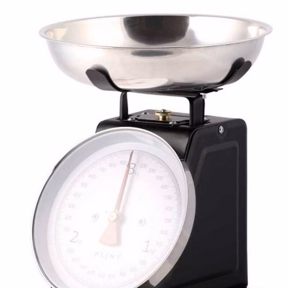 GM Garden and Home Manual Kitchen Weighing Scales in Black, W: 14 cm, D: 21 cm, H: 25.5 cm – 2