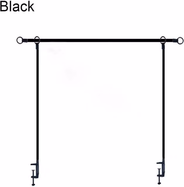 Havendro Black Metal Decorative Table Rod Rail for Home and Garden – 1