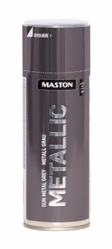 Maston Opaque Spray Paint Metallic Gloss in Grey, 400ml
