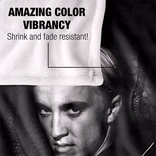 LOGOVISION Harry Potter Draco Portrait Super Soft Fleece Throw Blanket, White and Multicolour, W/D/H: 152 x 127 cm – 3