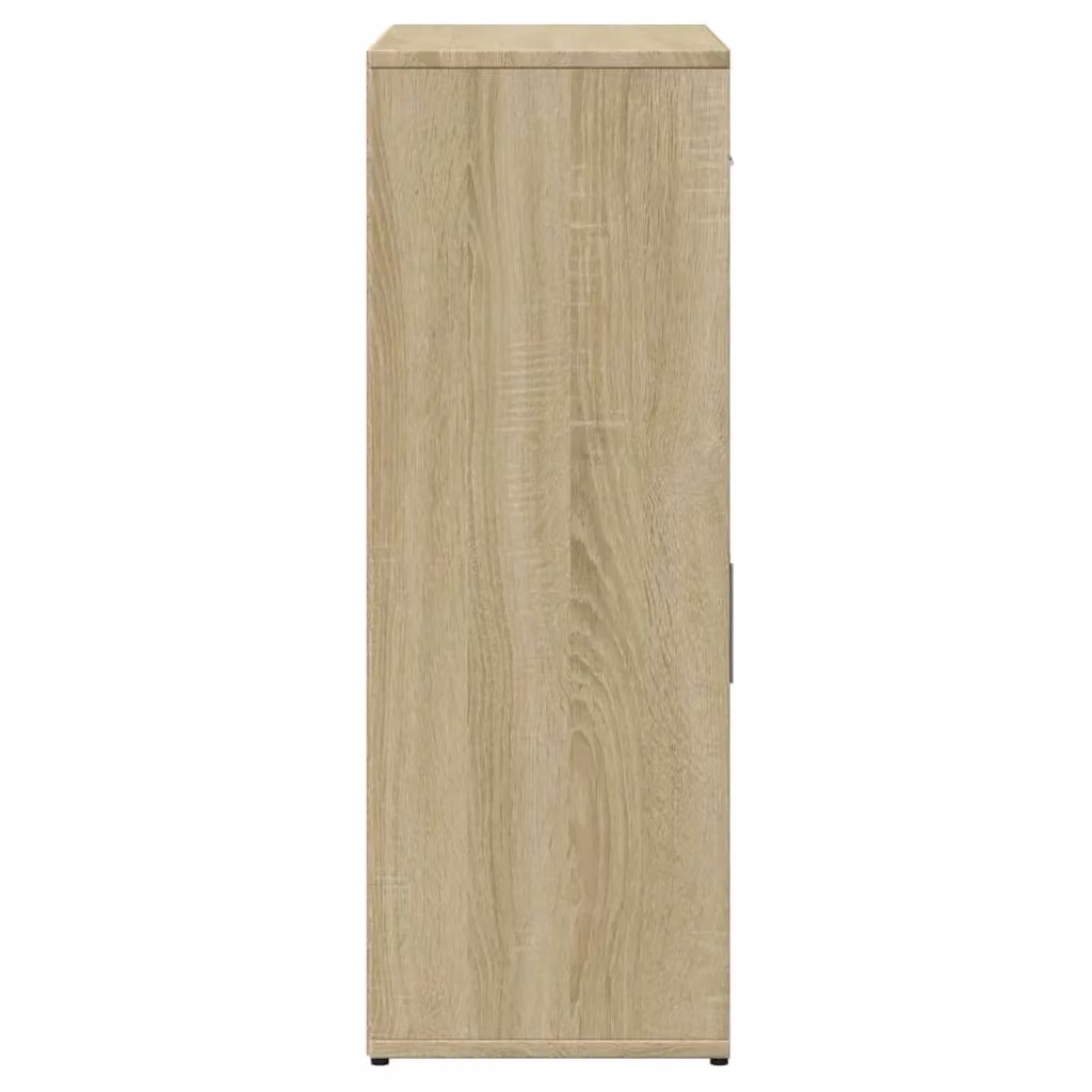 Berkfield Home Set of 2 Modern Sideboards in Sonoma Oak Brown, W/D/H: 60 x 30 x 84 cm – 2