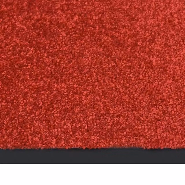 Berkfield Home Red and Black Non-Slip Brushing Doormat, W: 60 cm, D: 40 cm