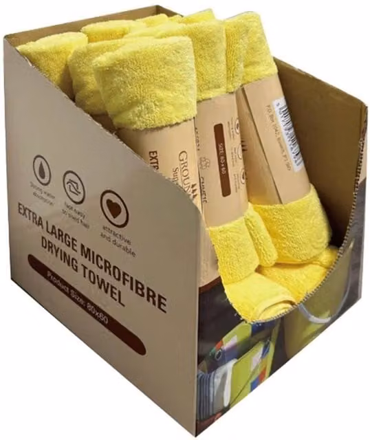Groundsman Microfibre Towel in Yellow – 1