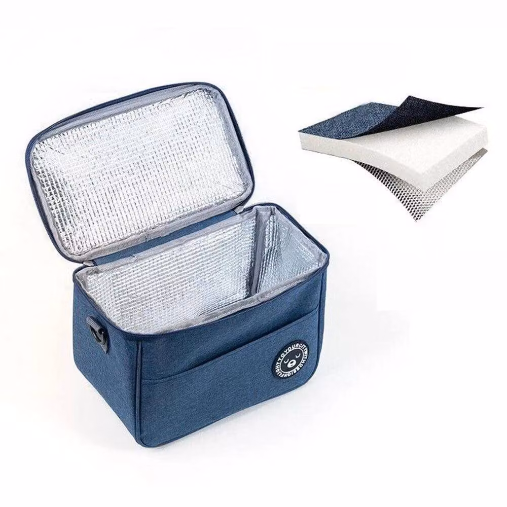 SPETLEK Large Insulated Fabric Lunch Bag in Blue – 3