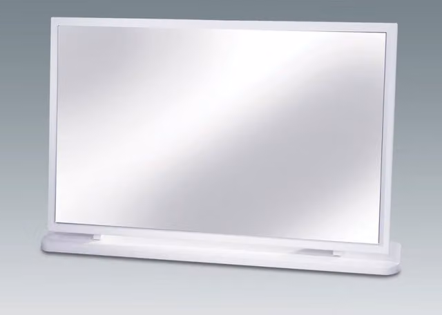 Welcome Knightsbridge Large Rectangular Tabletop Dressing Table Mirror in White or Black
