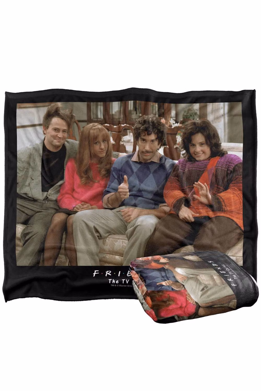 Warner Bros. Friends Throwback Super Soft Silky Touch Fleece Throw Blanket, Multicolour, W: 152.4 cm x L: 152 cm – 6