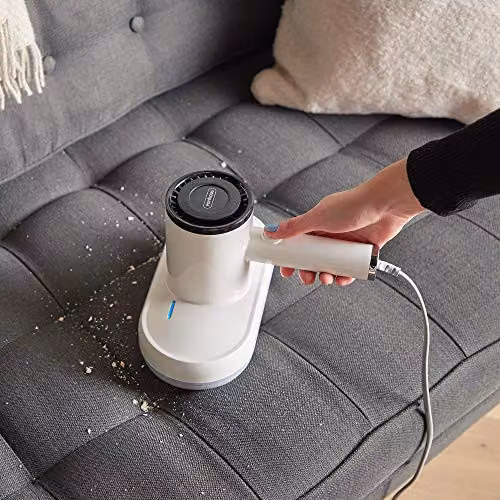 VonHaus Handheld Mattress Vacuum Cleaner in White with 350W Motor, UV-C Light, Tapping Vibration and HEPA Filtration – 2