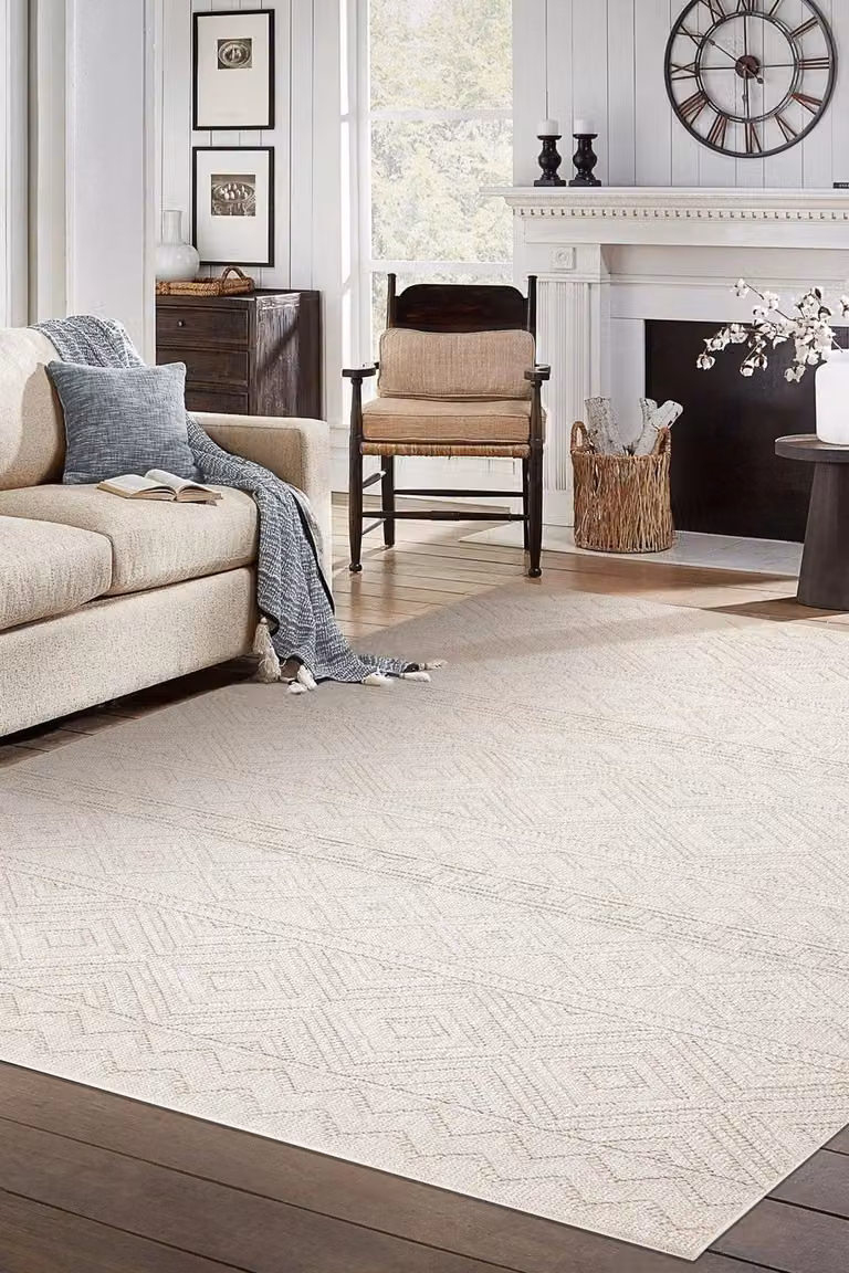 RugsX Origi Geometric Yellow Flat Weave Rug, W: 60 cm, L: 100 cm