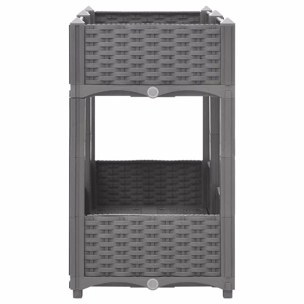 Berkfield Home Grey Polypropylene Raised Bed W/D/H: 80 x 40 x 71 cm – 2