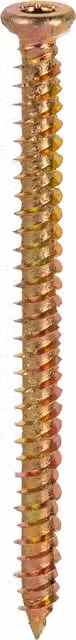 Axel Galvanised Concrete Frame Torx Screws, Yellow, Diameter: 7.5 mm, Length: 132 mm, Box of 100