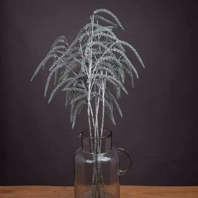 Lemon Pavilion Furniture and Decor Silver Amaranthus Artificial Plant, W18 x D18 x H108 cm