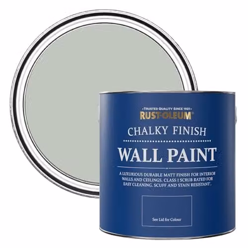 Rust-Oleum Chalk Green Matt Water-Based Emulsion Wall Paint, 2.5L – 1