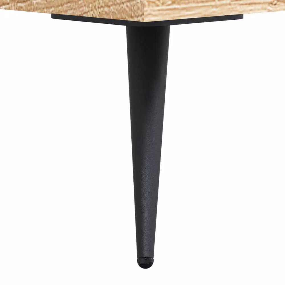 Berkfield Home Sonoma Oak Decorative Coffee Table in Beige, W/D/H: 50 x 50 x 40 cm – 3
