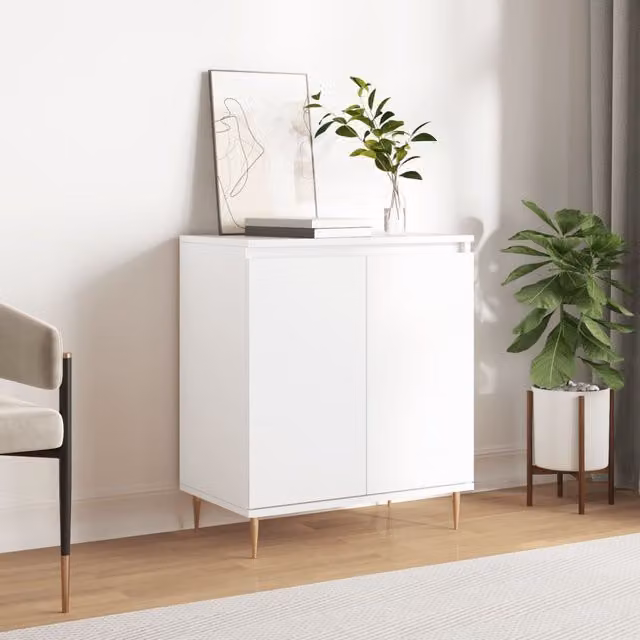 Berkfield Home White Classic Sideboard in Engineered Wood W/D/H: 60 x 35 x 70 cm – 1