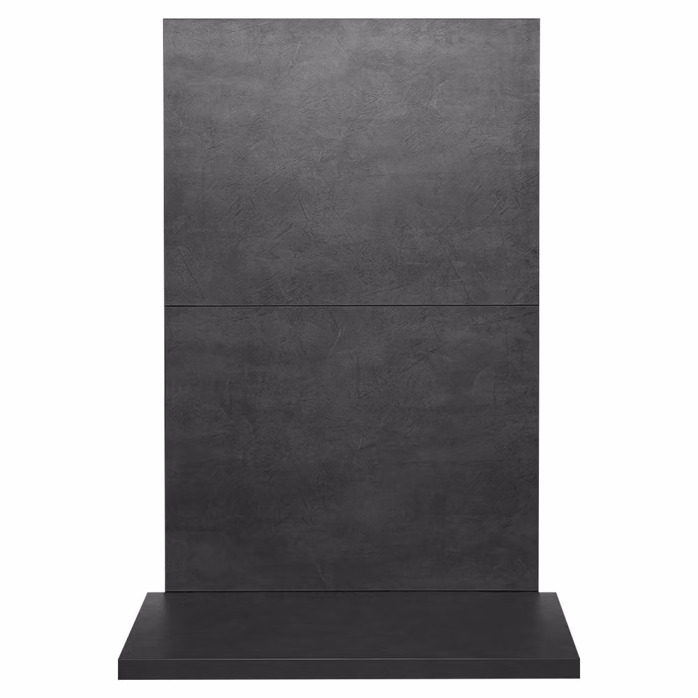 Acantha Fires & Fireplaces Grey Slate Venetian Plaster Effect Matt Field Tile for Stoves – 3
