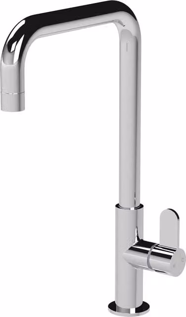 Balterley Kuma Single Lever Kitchen Mono Mixer Tap with Swivel Spout in Chrome Silver