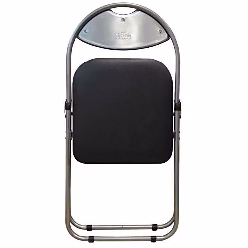 Harbour Housewares Padded Folding Chairs in Black, Pack of 2 – 4