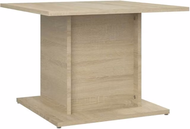 Berkfield Home Sonoma Oak Coffee Table in Beige, W/D/H: 55.5 x 55.5 x 40 cm – 1
