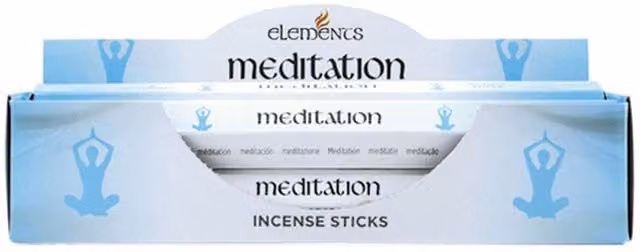 Elements Meditation Incense Sticks Set of 6 Packs, Sky Blue, Woody, Floral and Gourmand Scents