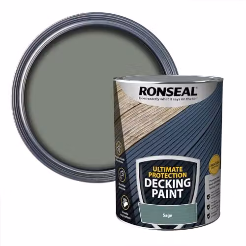 Ronseal Ultimate Protection Decking Paint, Green, 5L