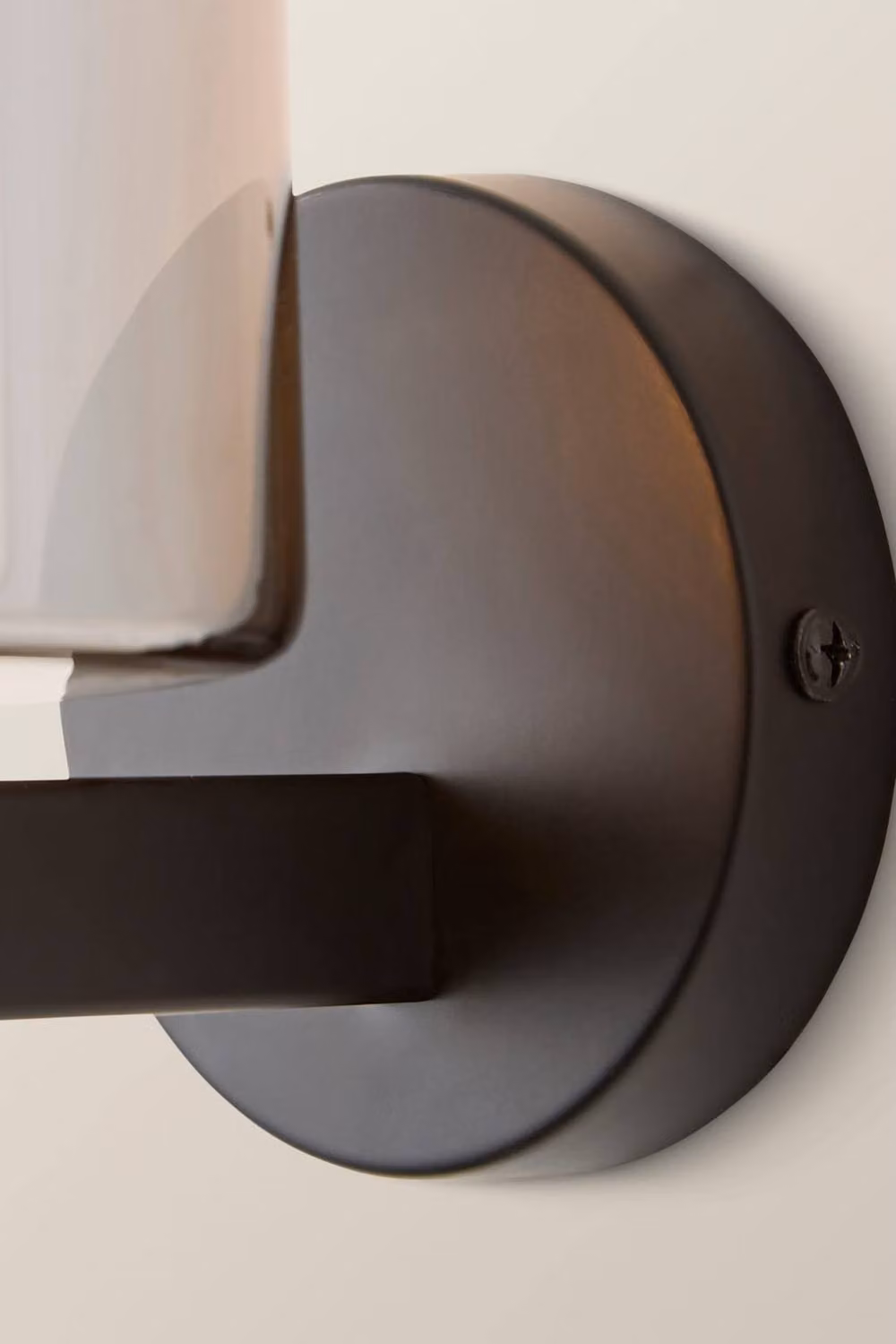 ValueLights Demi Smoked Glass LED Wall Light in Black and Chrome – 3